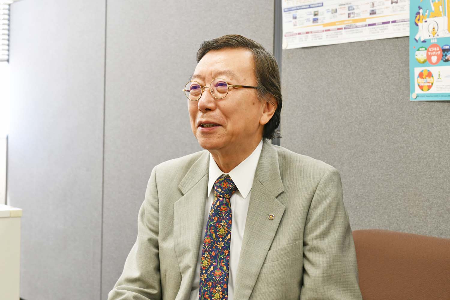 沖縄県経済の振興・課題解決を支援するISCOの理事長を務める稲垣さん