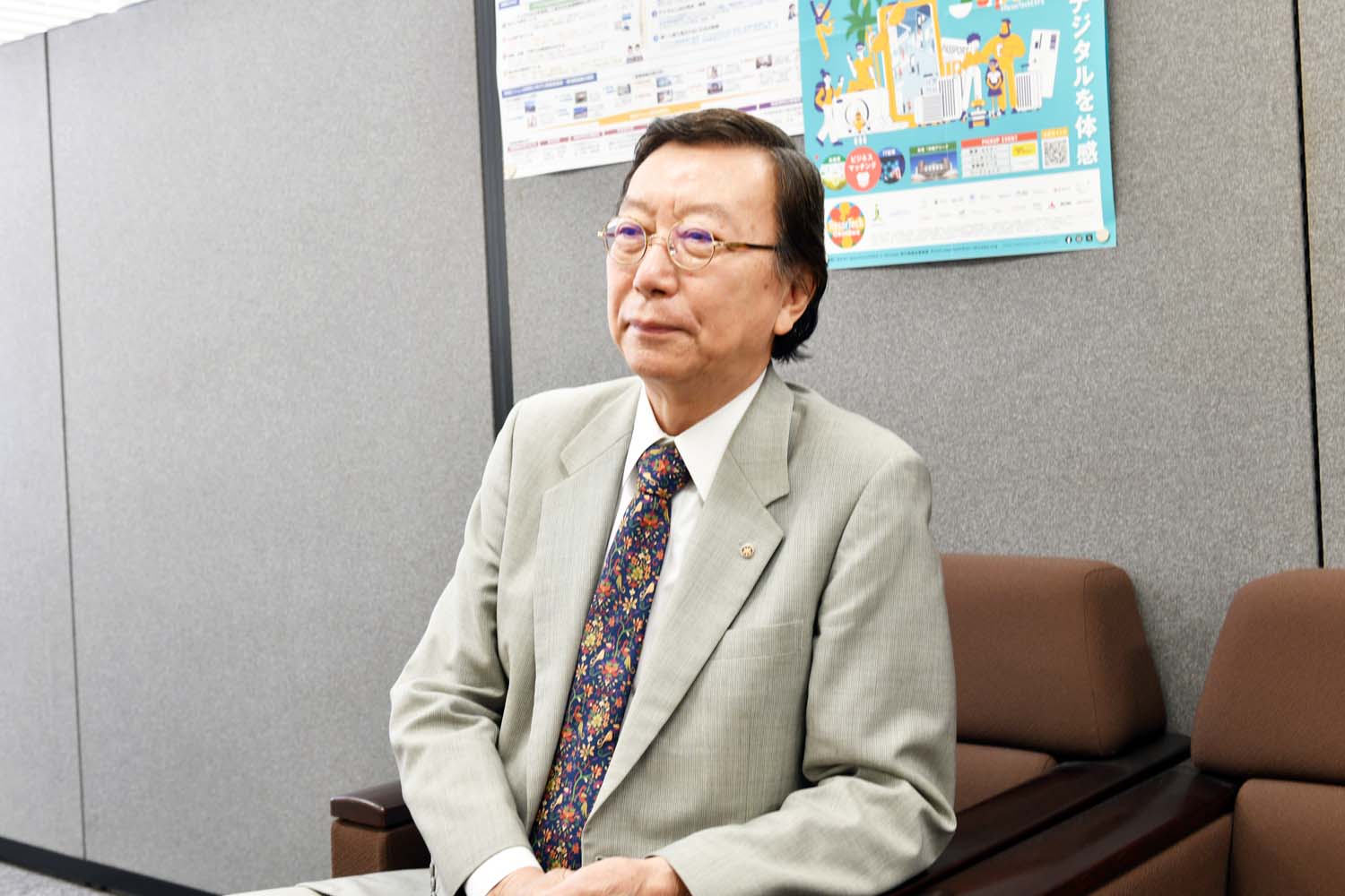 沖縄県経済の振興・課題解決を支援するISCOの理事長を務める稲垣さん