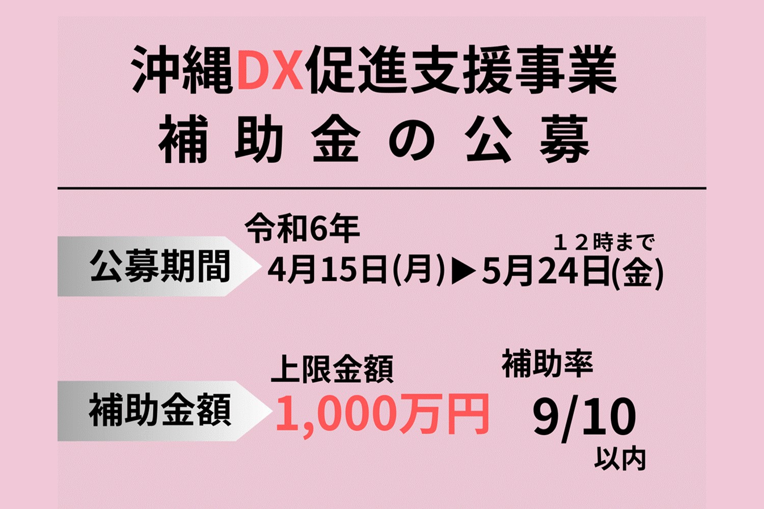 令和6年度沖縄DX推進事業補助金