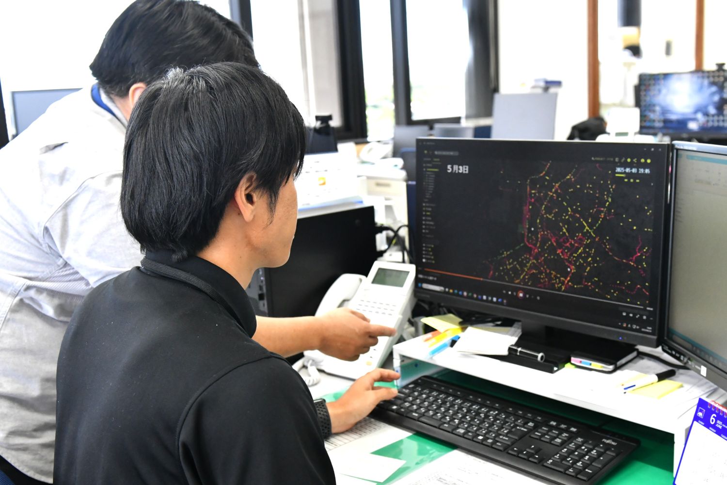 人流データを警備に活用
